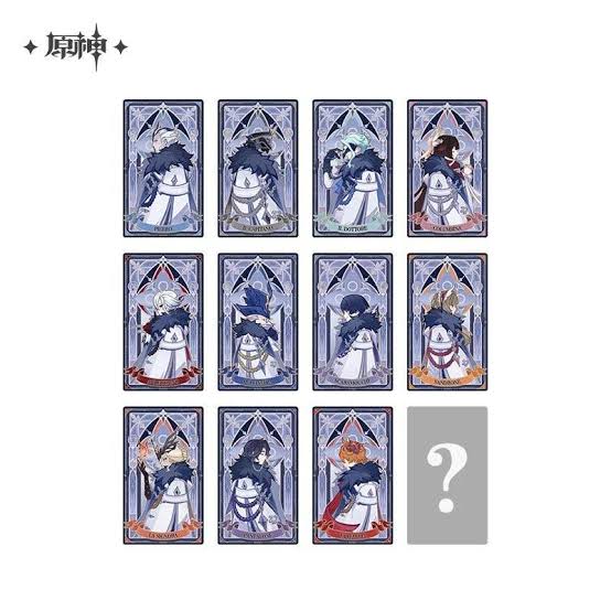 Genshin Impact Official Fatui Harbingers Collector Display Card Blind Bag (1 Random Character)