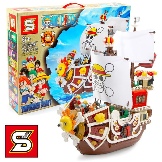 One Piece: Deluxe Lego Ship set 1484+ PCs and Lego Character figures
