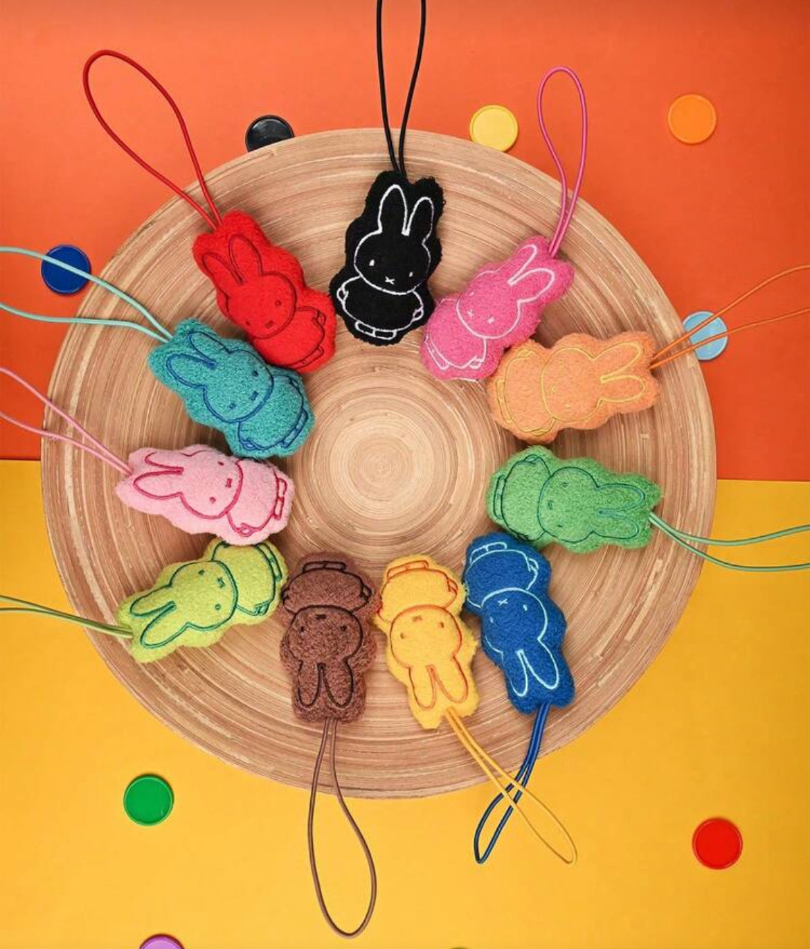 Miffy Colorful Embroidery Plush Keychain Blind Box Bag (1 random Bag)