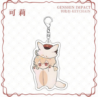 Genshin Impact Cute Cosplay Acrylic Keychains