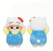 Sanrio x Mofusand Plush keychains Hello Kitty Kuromi My Melody Pompompurin Hangyodon Cinnamoroll