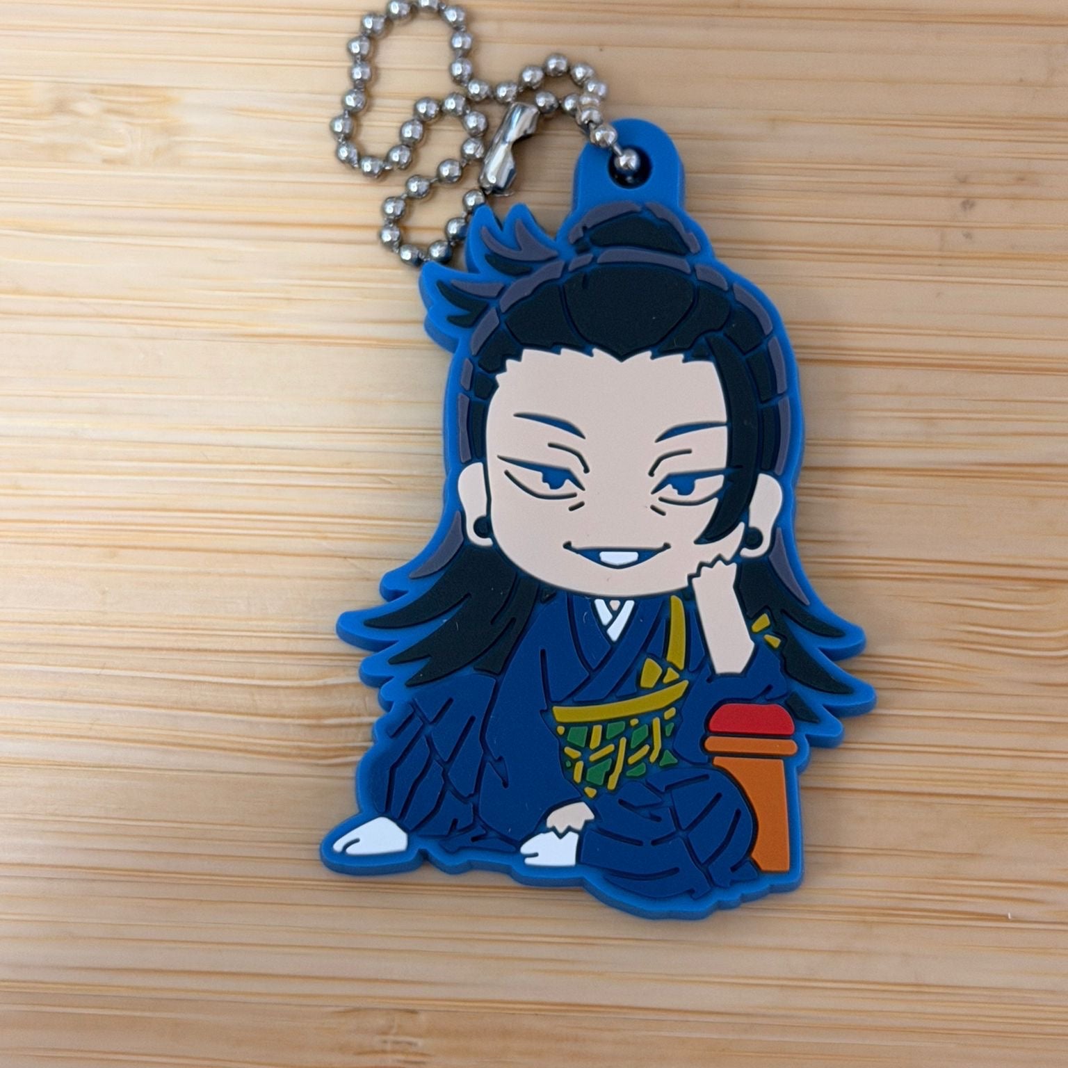Jujutsu Kaisen Suguru Geto rubber keychain by Takara Tomy Arts
