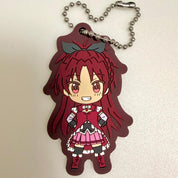 Puella Magi Madoka Magica Kyoko Sakura rubber keychain