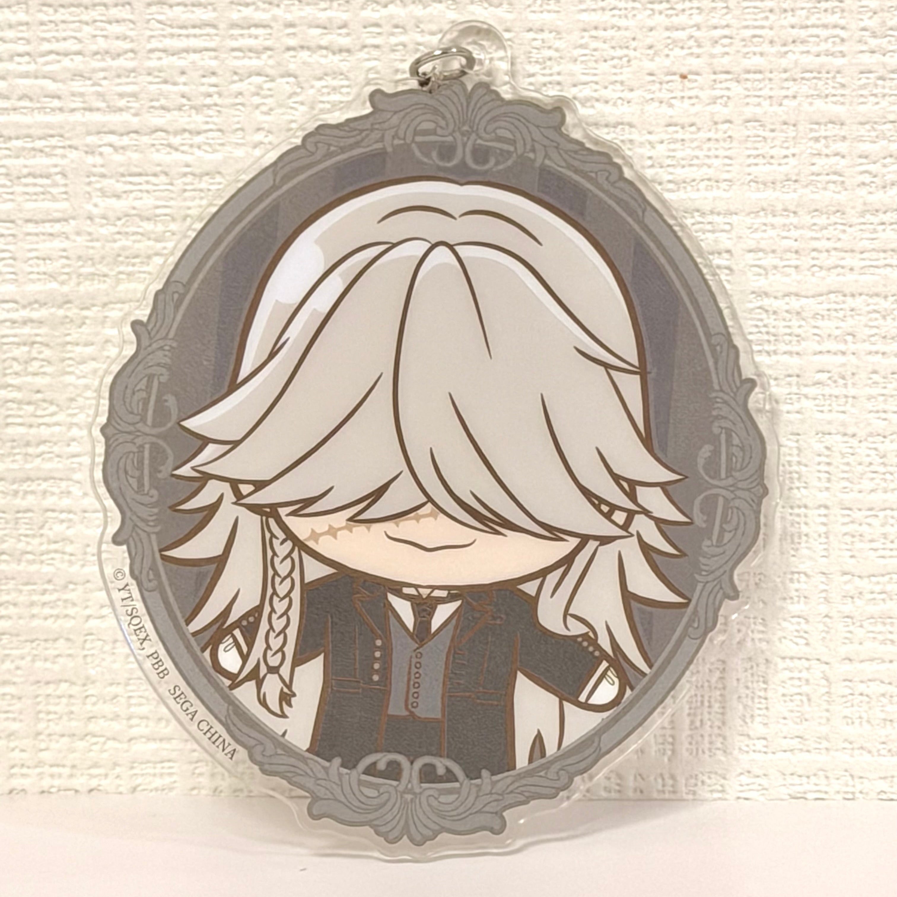 Black Butler Kuroshitsuji Undertaker Official Rubber Keychain JP 263131