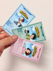 My Hero Academia Shoto Midoriya Uraraka  Official Collector Card Set of 3 263182