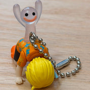One Piece Sanji Egghead mini figurine keychain by Bandai