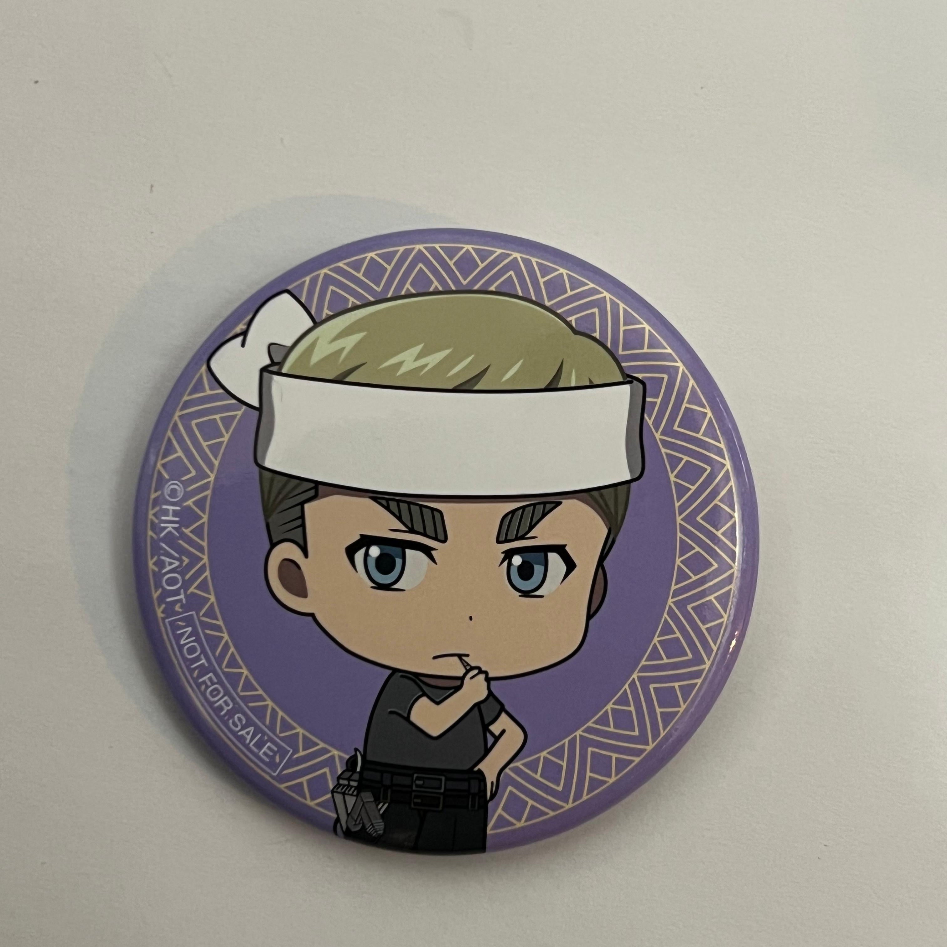 Attack on Titan Erwin Smith Sukiya pin badge
