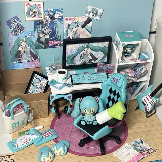 Vocaloid Hatsune Miku’s Room Miniature Re-ment Set Complete (RARE)