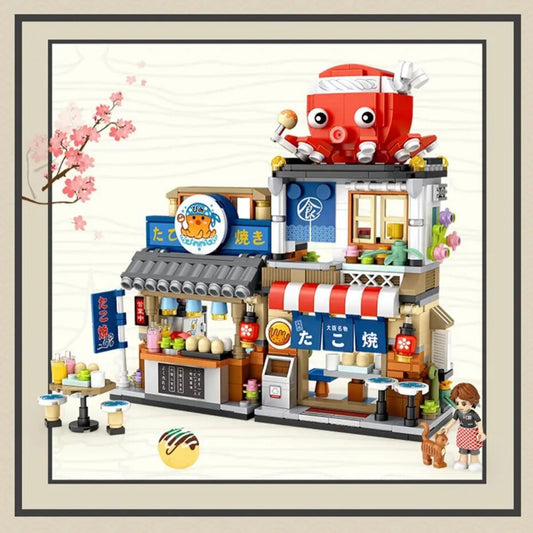 Japanese Octupus Themed Shop Lego Puzzle