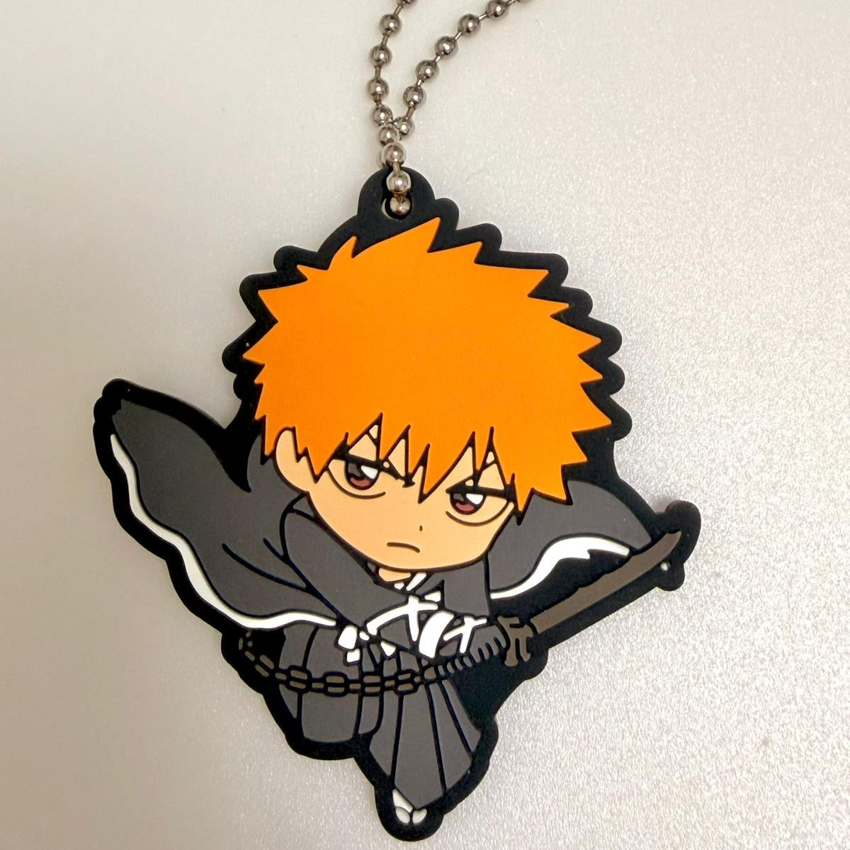 Bleach Ichigo Kurosaki rubber keychain by Bandai