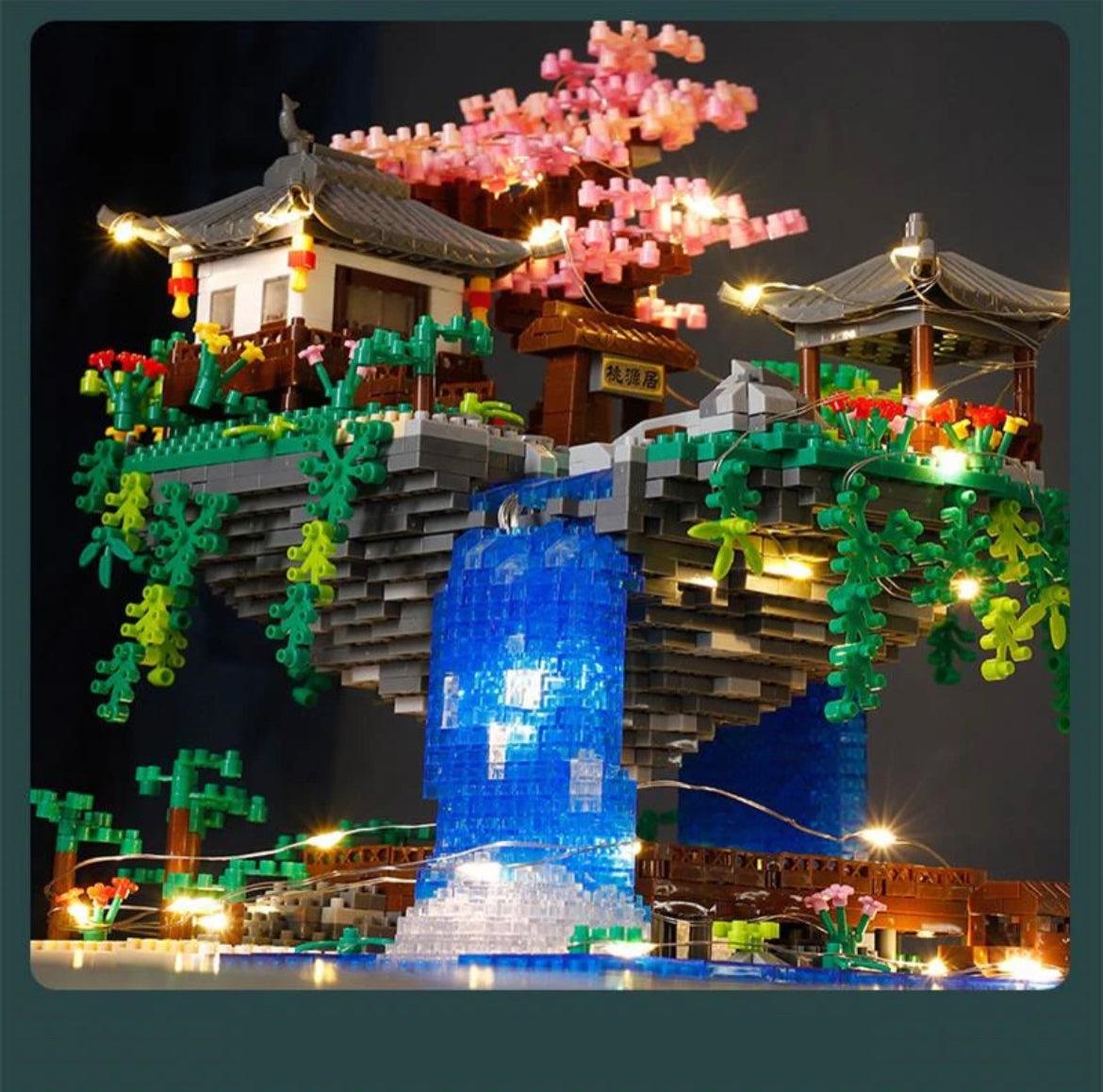 Sakura Waterfall Lego Puzzle