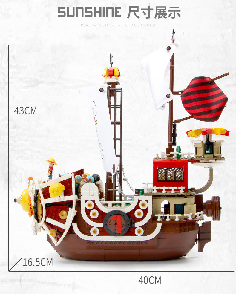 One Piece: Deluxe Lego Ship set 1484+ PCs and Lego Character figures