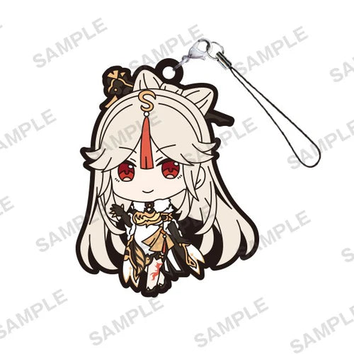 Genshin Impact Ningguang Official Rubber Keychain Mascot Gashapon Strap Vol.3