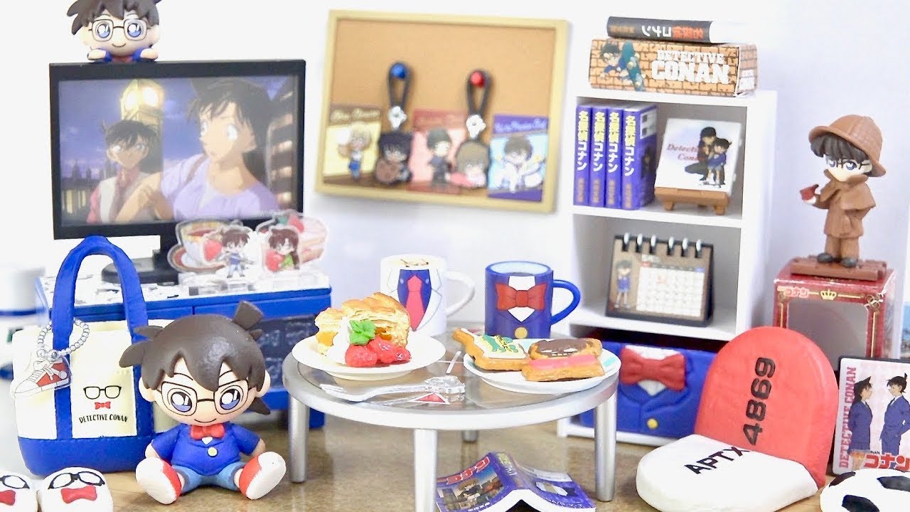 Detective Conan Room Miniature Complete set by Re-ment (RARE)