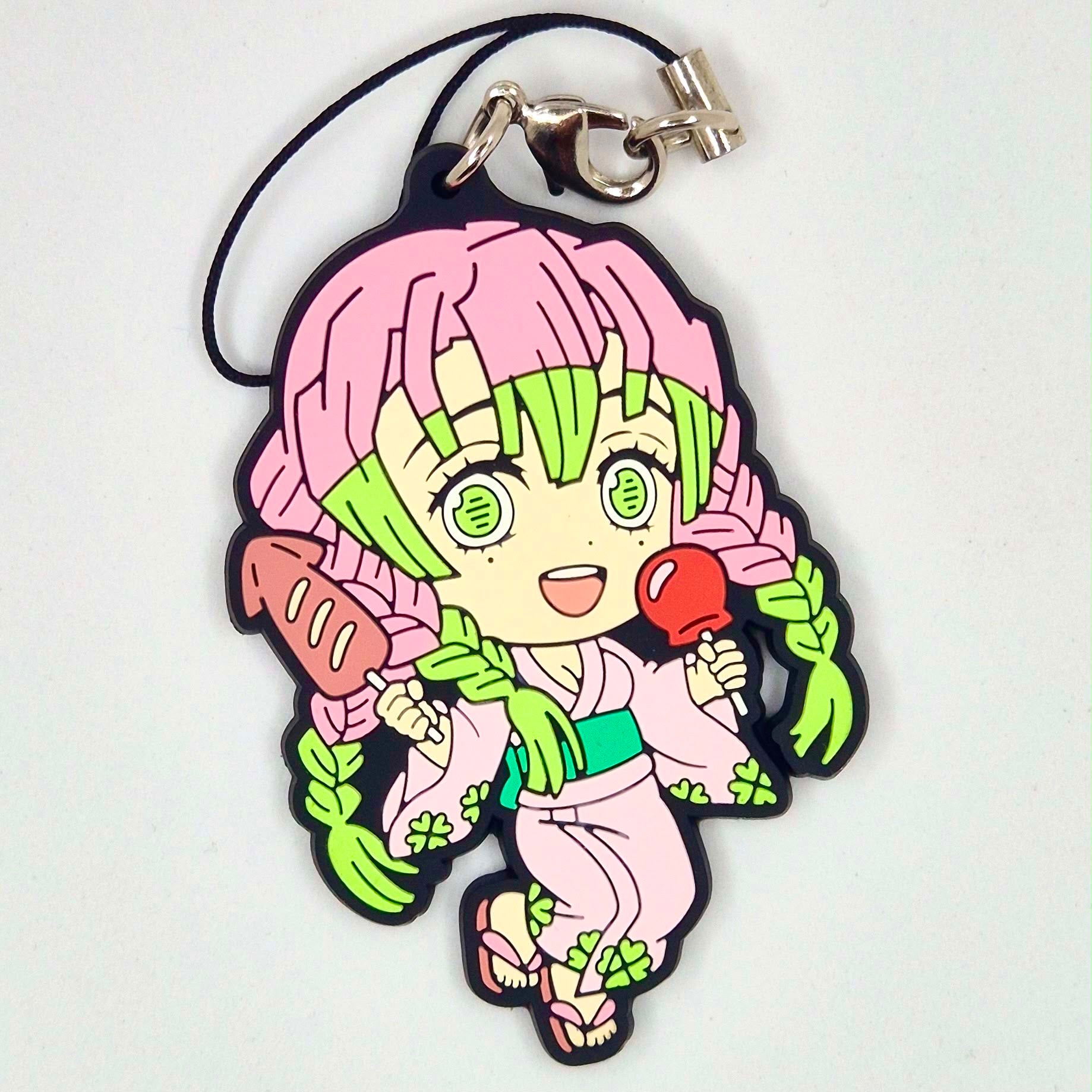 Demon Slayer Ichiban Kuji Kanroji Mitsuri strap rubber keychain