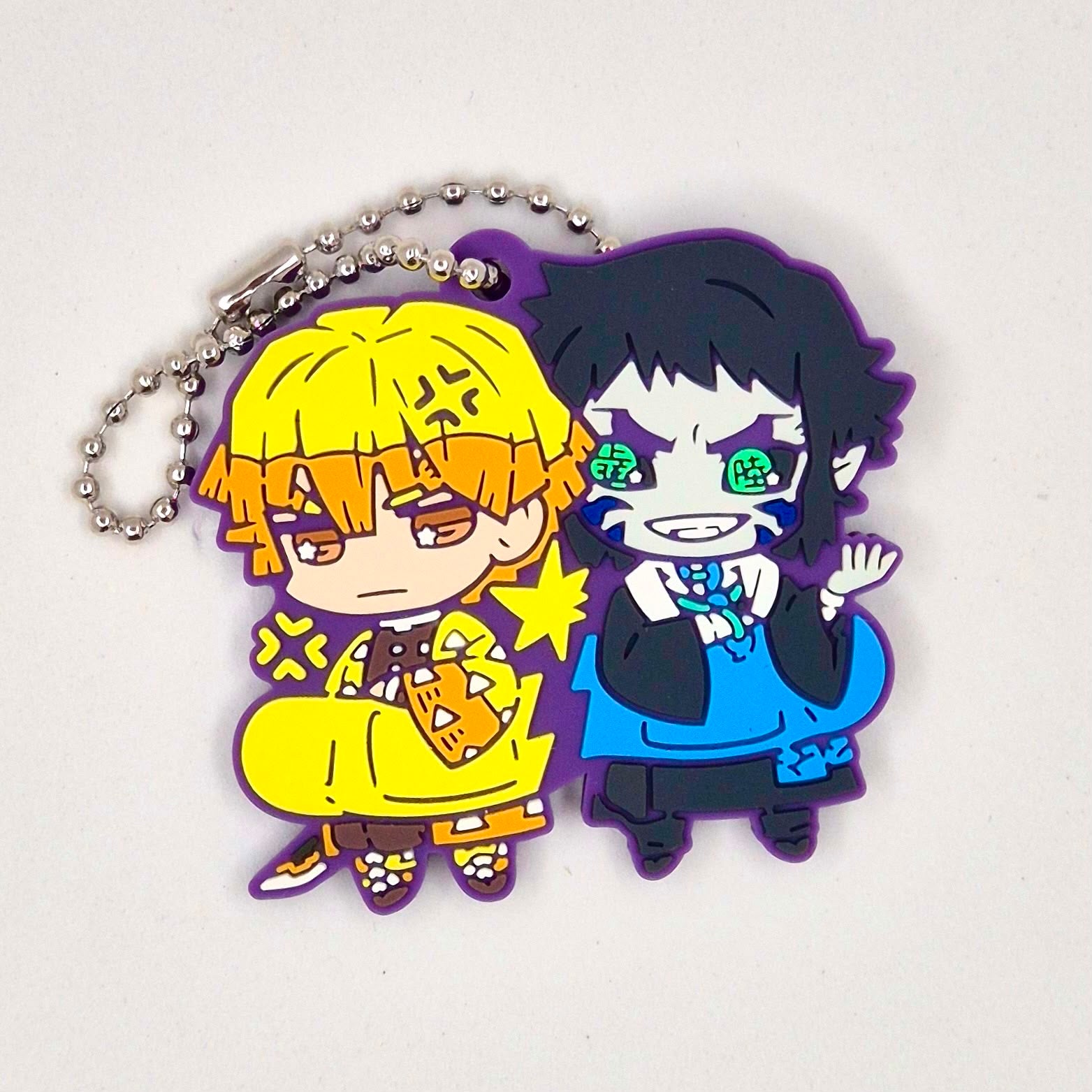 Demon Slayer Bandaid Series Gashapon Keychain Zenitsu & Kaigaku