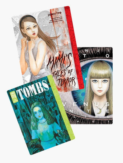 Junji Ito Set of 3 Books: Tombs, Mimi’s Tales of Terror, Venus in the blind spot