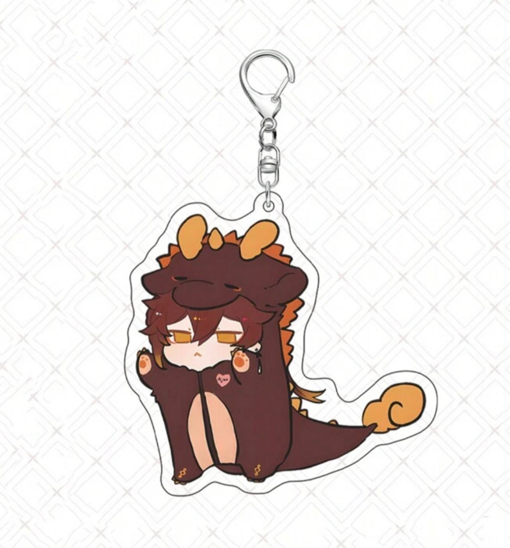 Genshin Impact Cute Cosplay Acrylic Keychains