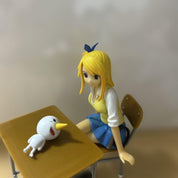 Fairy Tail - Lucy Hearfilia - Sunday x Magazine 50th Anniversary Collaboration Figure Set: St. Sunmaga Academy 3rd Period Lucy Heartfilia RARE