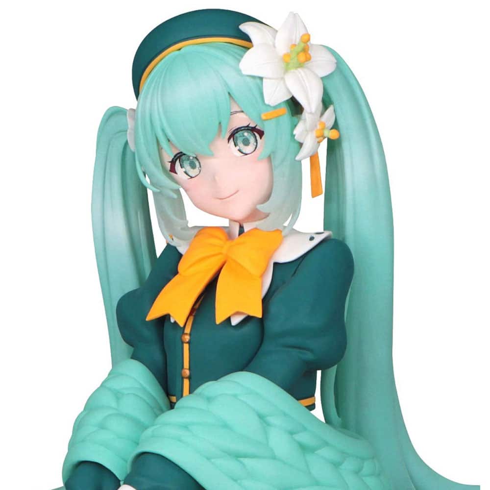 OPEN BOX Vocaloid Hatsune Miku Flower Fairy Lily Noodle Stopper Figure by Furyu