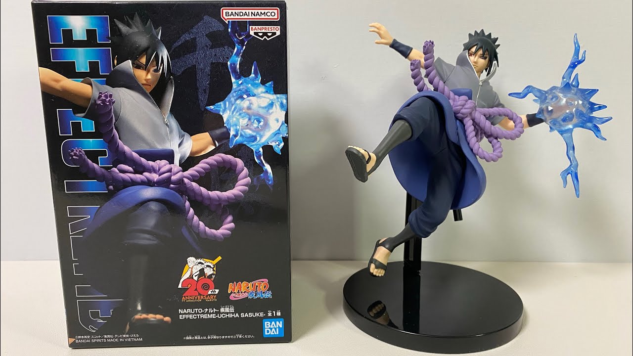 Naruto 20th Anniversary Sasuke Uchiha Effectreme figure by Bandai