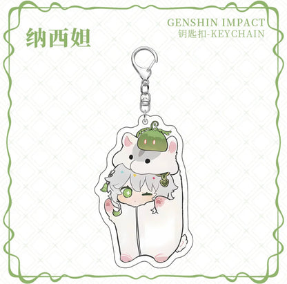 Genshin Impact Cute Cosplay Acrylic Keychains