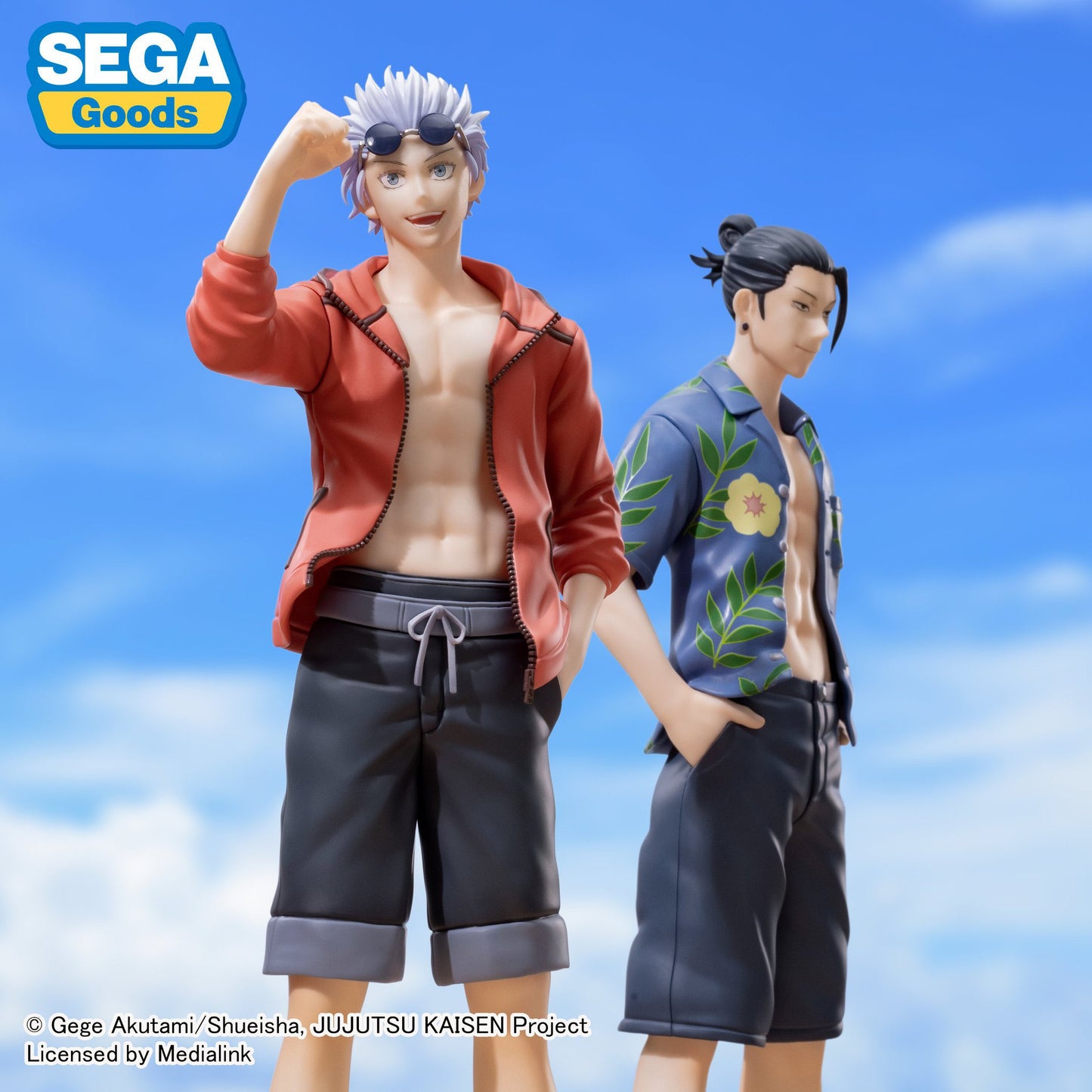 Jujutsu Kaisen Gojo and Geto Beach Set of two figures by Sega (RARE)