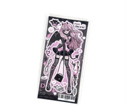 Anime Girl Angel and Devil Angelcorr Aesthetic Sticker Sheet Journaling