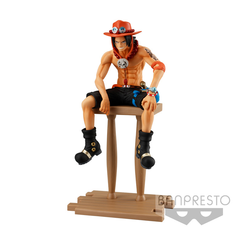 OPEN BOX One Piece Portgas D. Ace Perching Figure by Bandai RARE