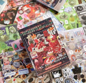A5 Japanese Style Aesthetic hardcover Sticker book 45 pages/book