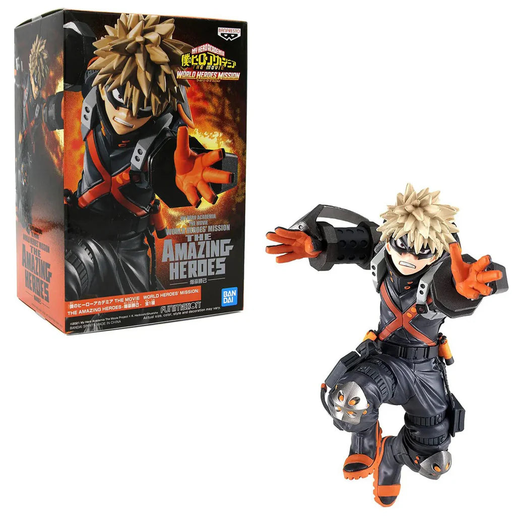 The Amazing Heroes Figure of Katsuki Bakugo from My Hero Academia The Movie : World Heroes Mission