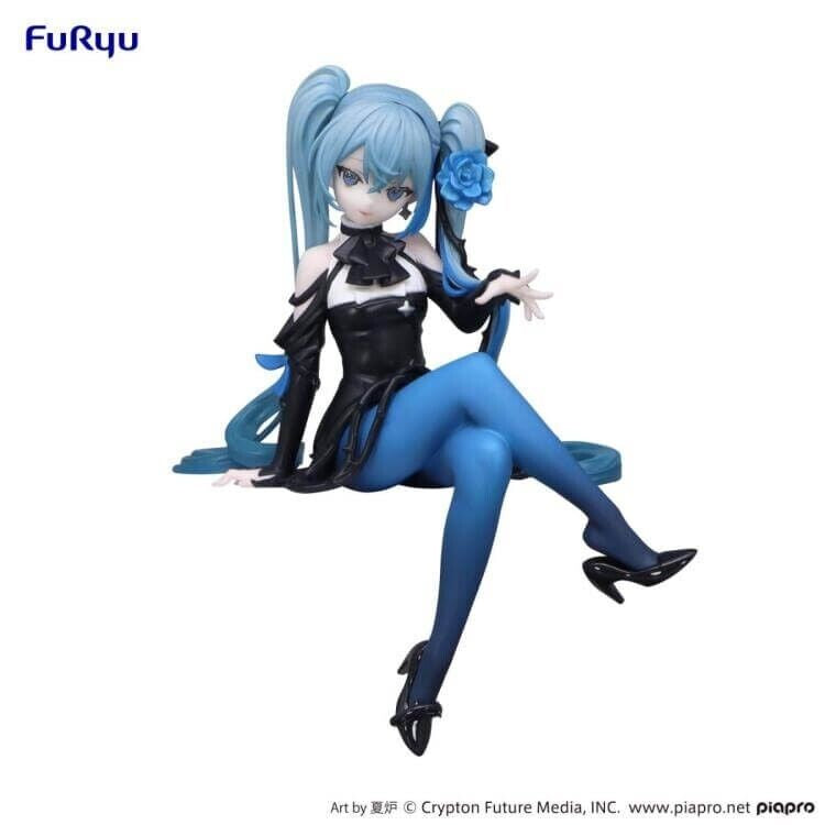 NO BOX Vocaloid Hatsune Miku Flower Fairy (Blue Rose) Noodle Stopper Figure