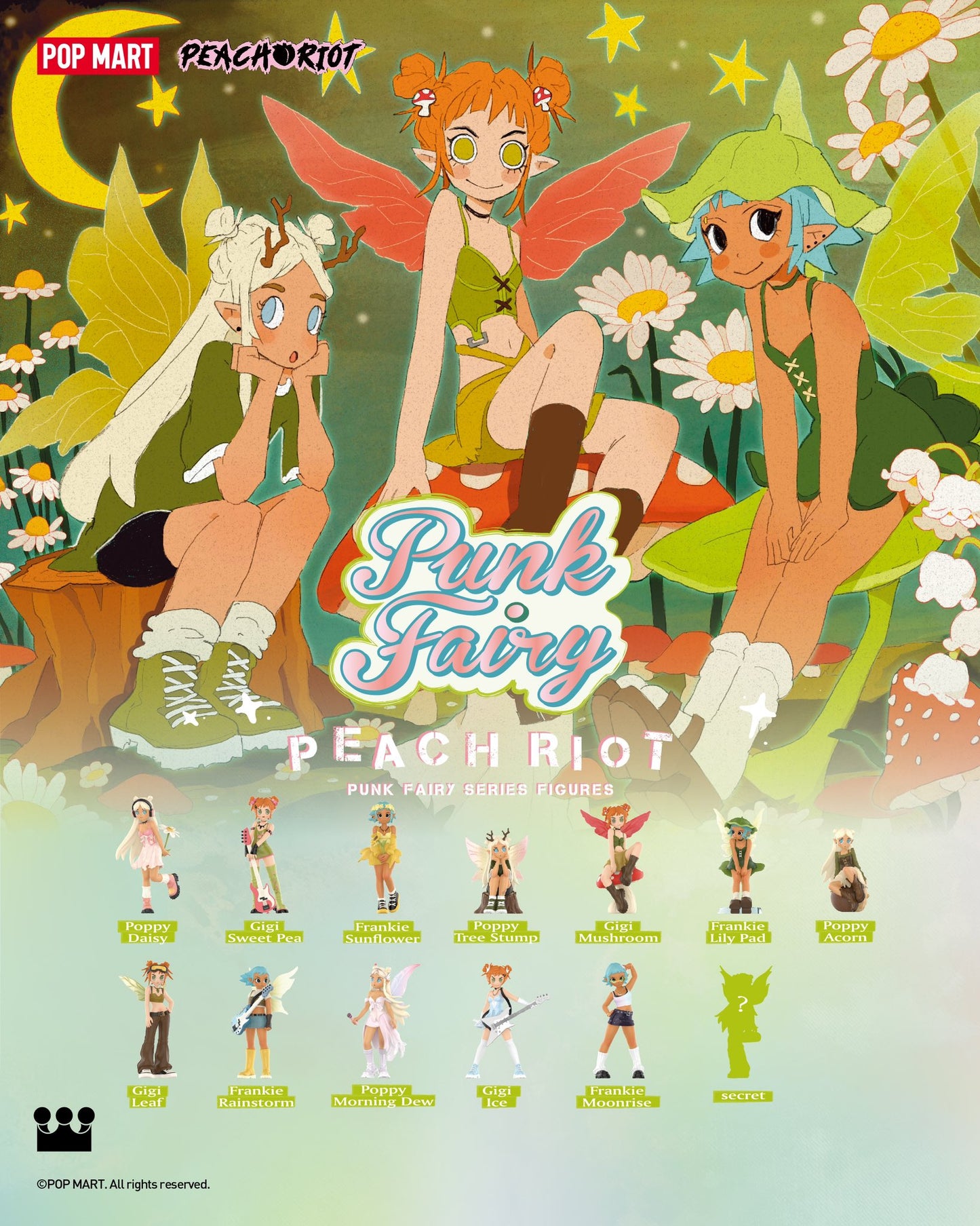 Peach Riot Punk Fairy Blind Box Figures by Popmart