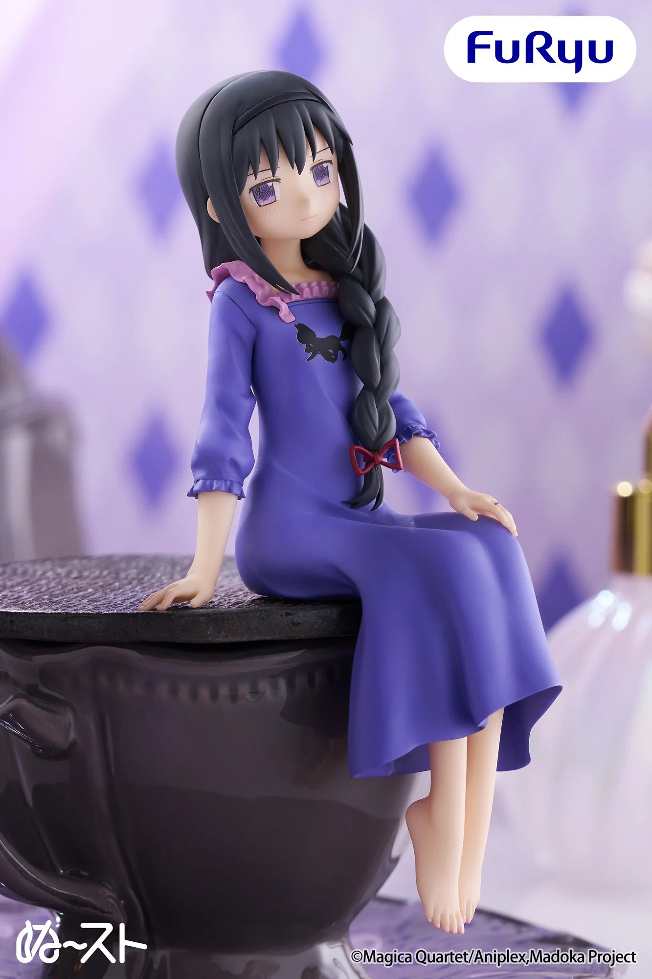 NO BOX Puella Magi Madoka Magica Homura Noodle Stopper Figure by Furyu