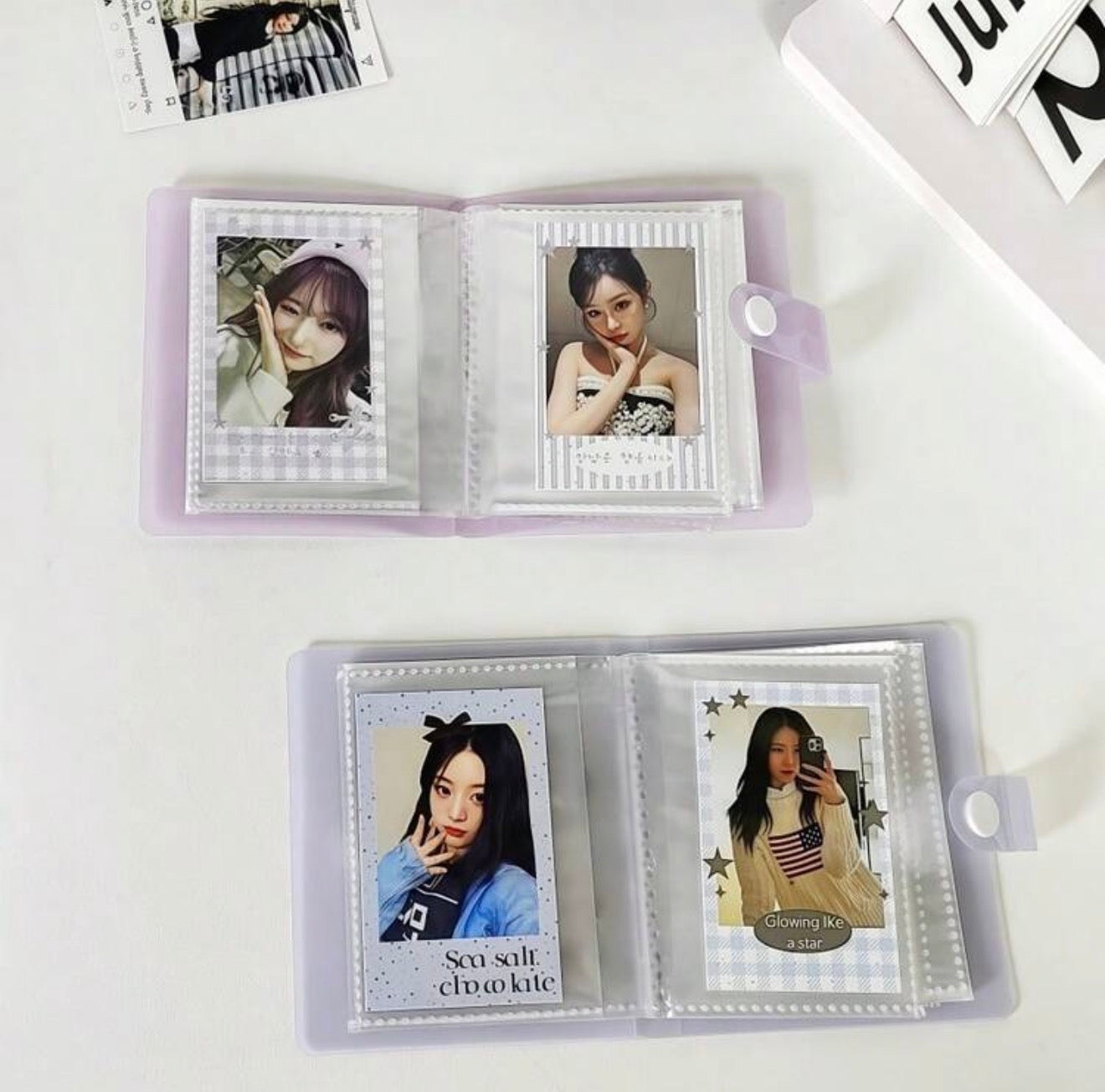 Aesthetic Pastel Photocard Album fits 60 cards