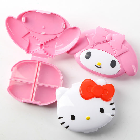 Hello Kitty Medicine Case Box 4 Compartments