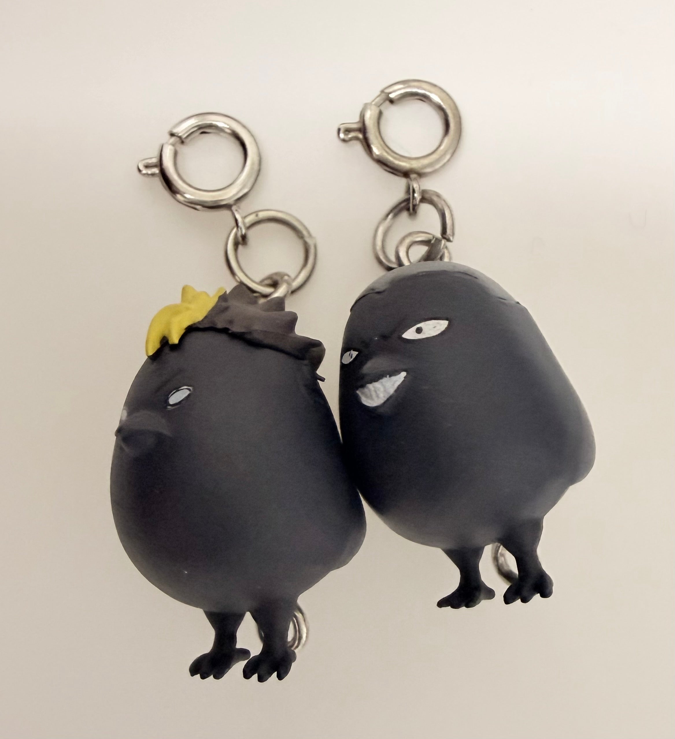 Hakyuu!! Official Mini Figure Keychain Set Crow Mejirushi Set of 2