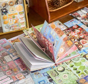 A5 Japanese Style Aesthetic hardcover Sticker book 45 pages/book