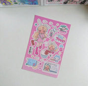 Anime Kawaii Gamer y2k Cybercore Sticker Sheets (7 Designs)