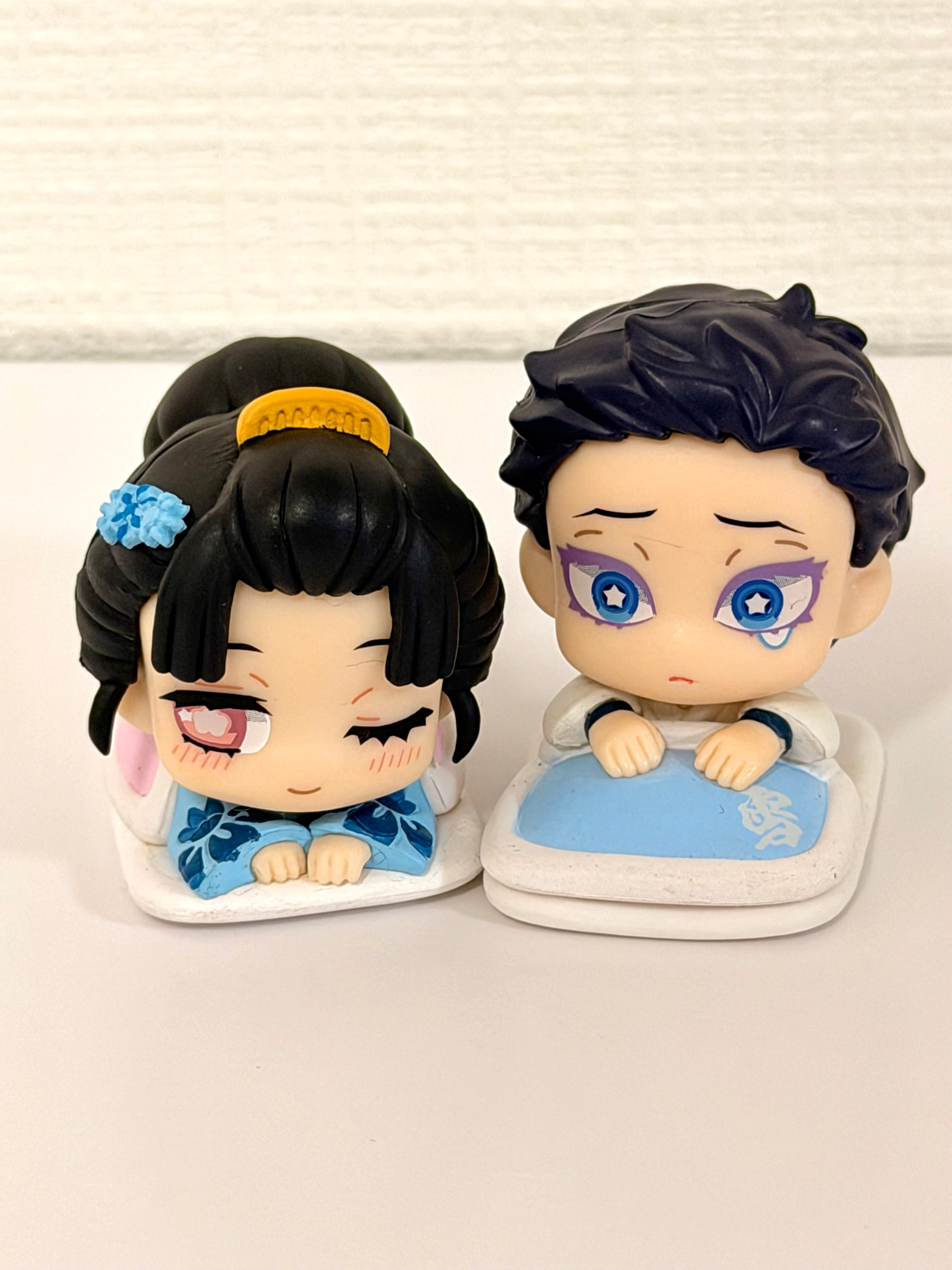 Demon Slayer  Human Akaza and Koyuki  Official Sleeping  Mini Figure JP Set of 2 263106