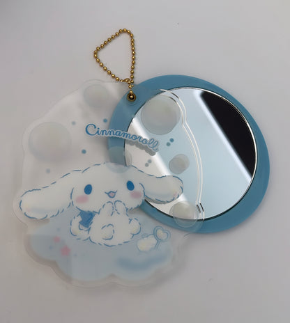 Official Sanrio Kuromi and Cinnamoroll Keychain Mirrors