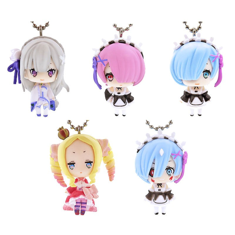Re Zero Mini Figure Keychain Gasha by Bandai