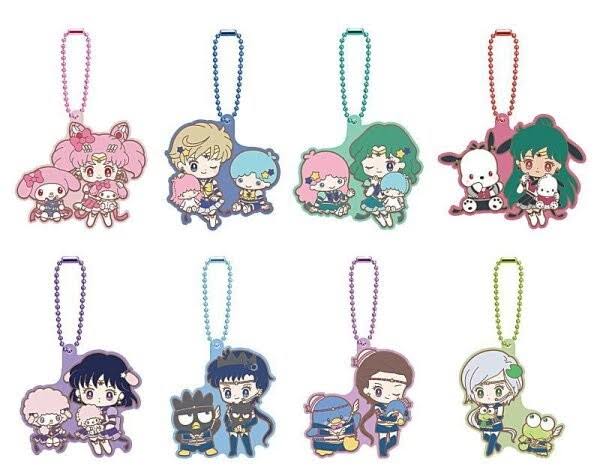 Sailor Moon x Sanrio 30th Anniversary Official Gashapon Rubber Keychain Vol.2