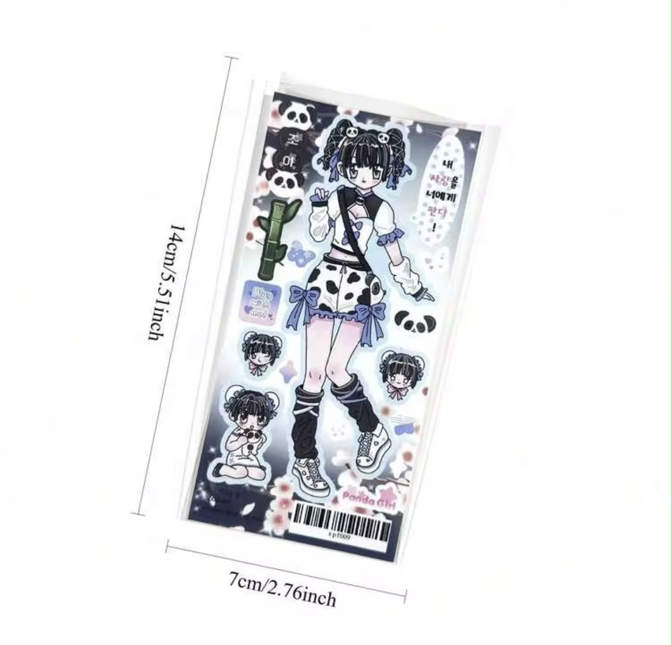 Anime Girl Angel and Devil Angelcorr Aesthetic Sticker Sheet Journaling