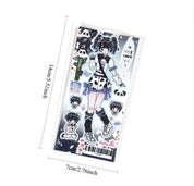 Anime Girl Angel and Devil Angelcorr Aesthetic Sticker Sheet Journaling