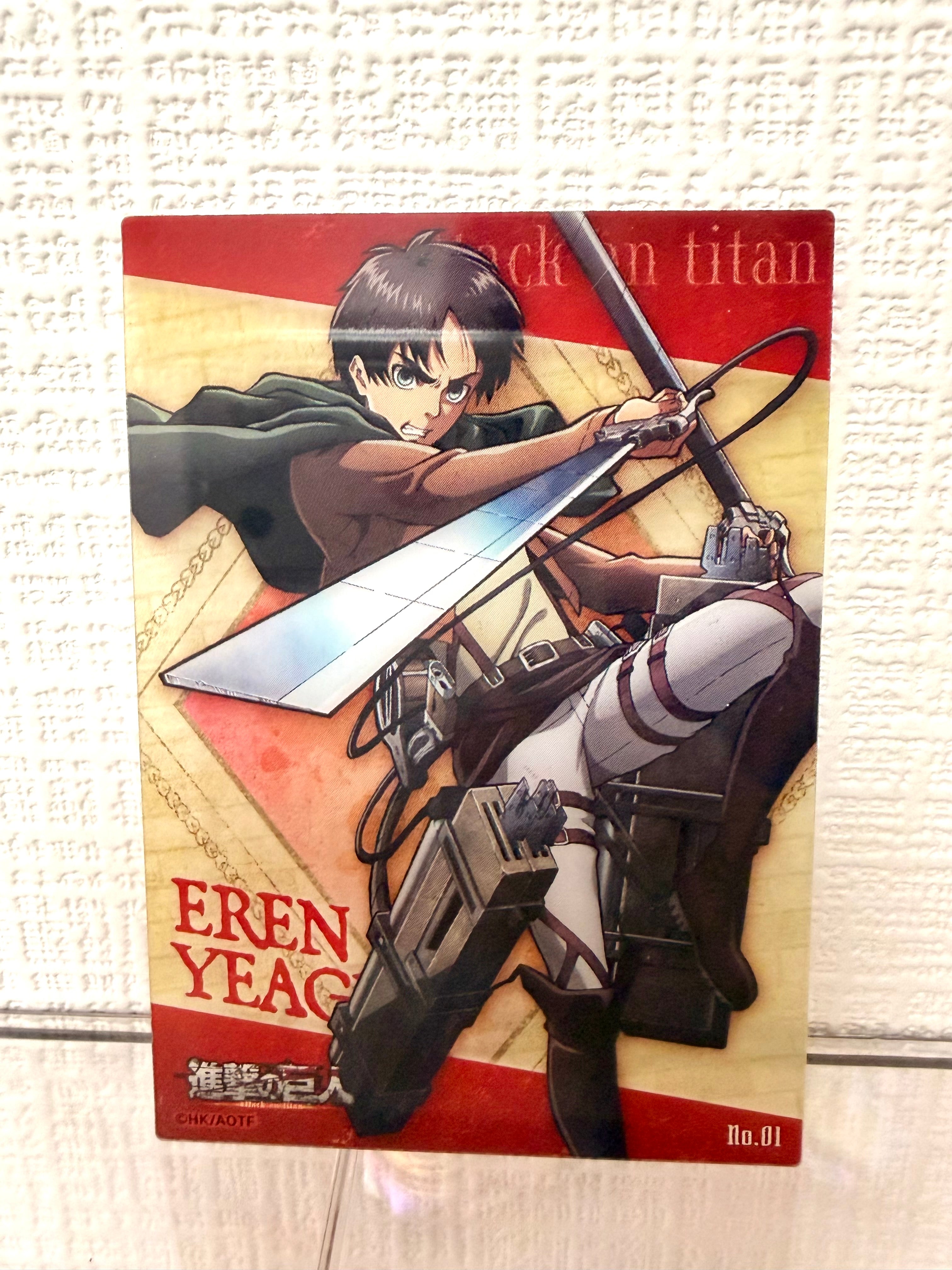 Attack on Titan Eren Official Collector Card JP 263119