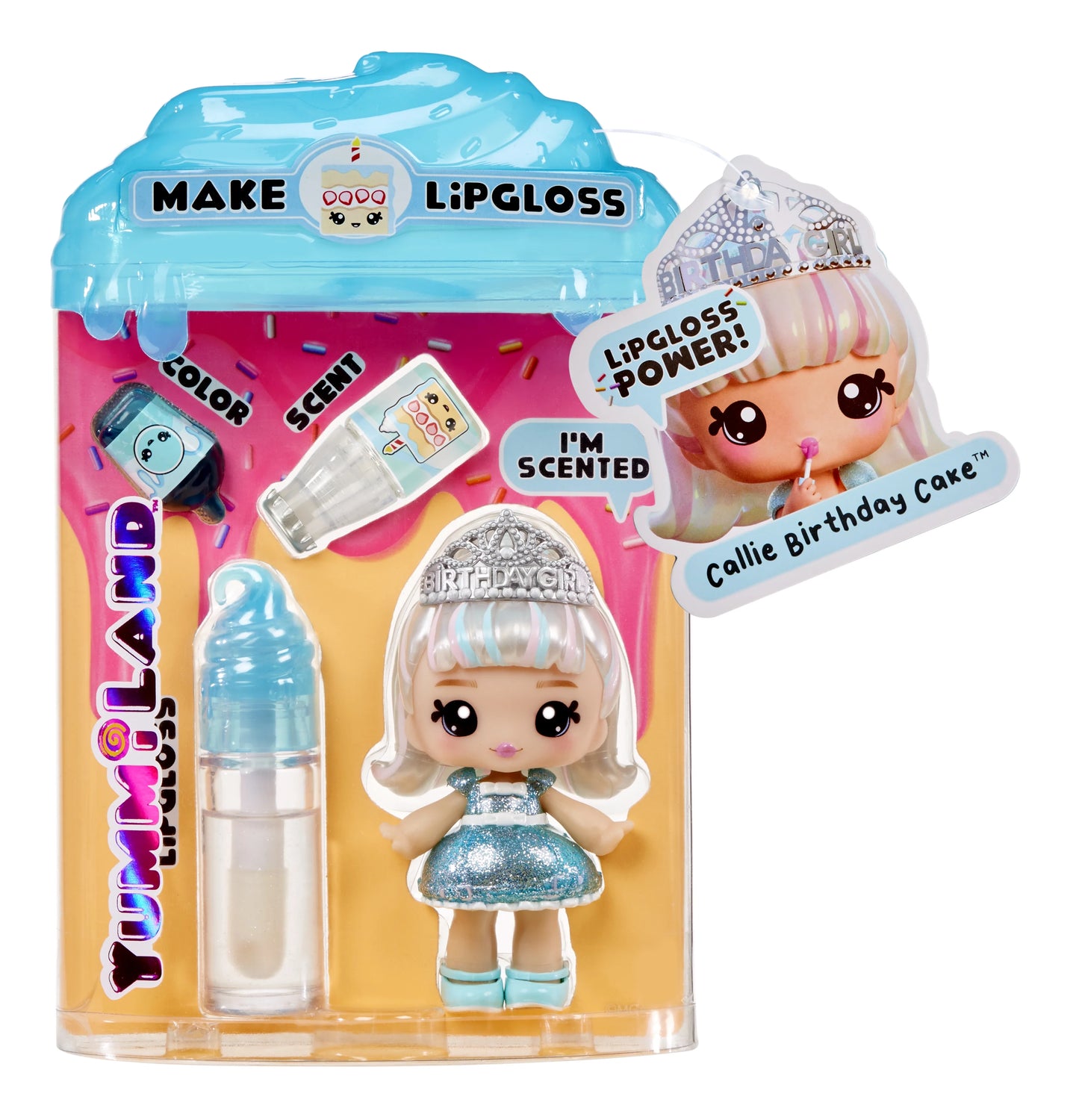 Yummiland Lip Gloss Doll Callie Birthday Cake