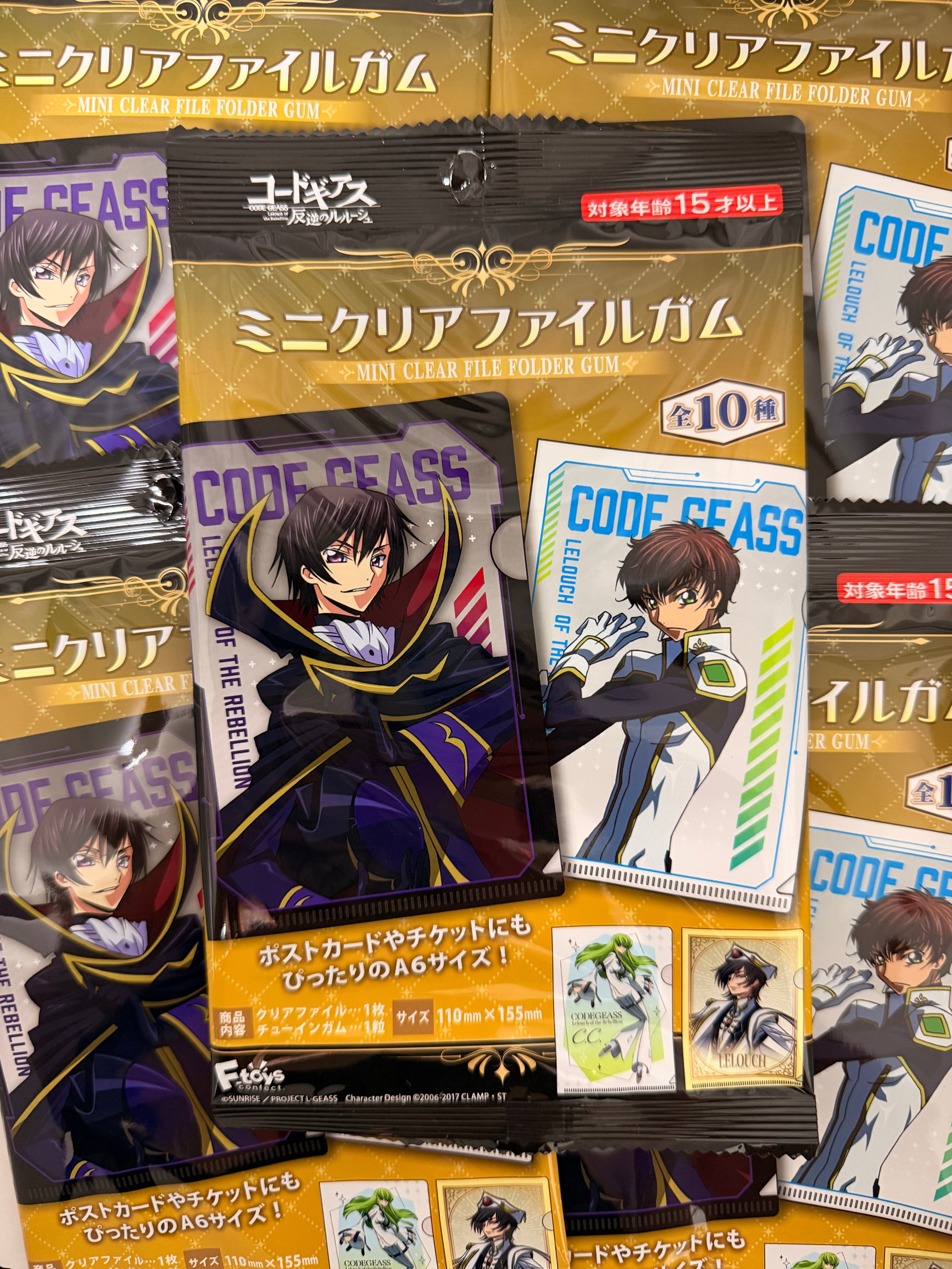 Code Geass Official Collector file 110 x 155 mm Size (1 random folder)