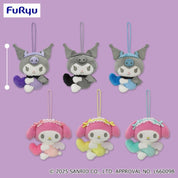 Sanrio JP Kuromi & My Melody angels and demons collector arcade plush keychains (1 random plushie)