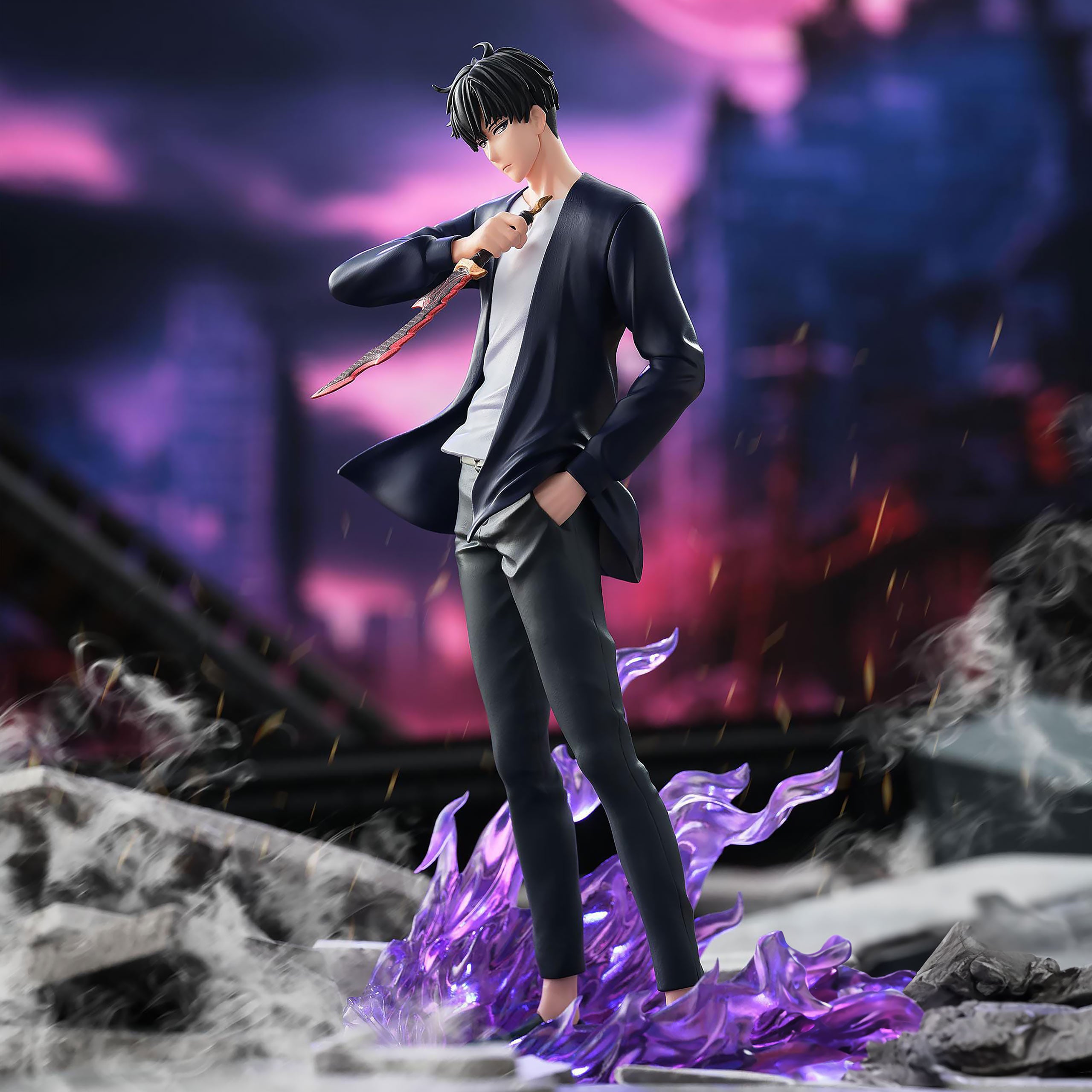 Solo Leveling - Sung Jinwoo sung jinwoo and cha hae in Xross Link Figure Set by SEGA
